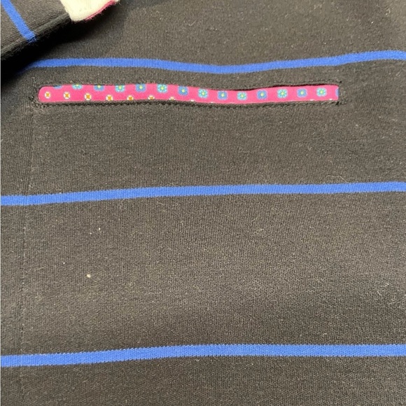 Robert Graham X size 2XL Shirt Short Sleeve All Over Stripe Print Cotton Polo - Picture 6 of 6